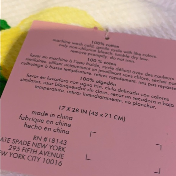 Kate Spade Lemons Mit & Kitchen Towel Collection - Picture 4 of 7